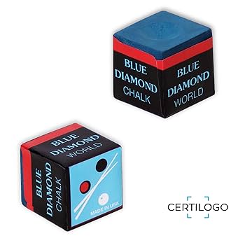 Amazon.com: Longoni BLUE DIAMOND Billiard Pool Cue Chalk w